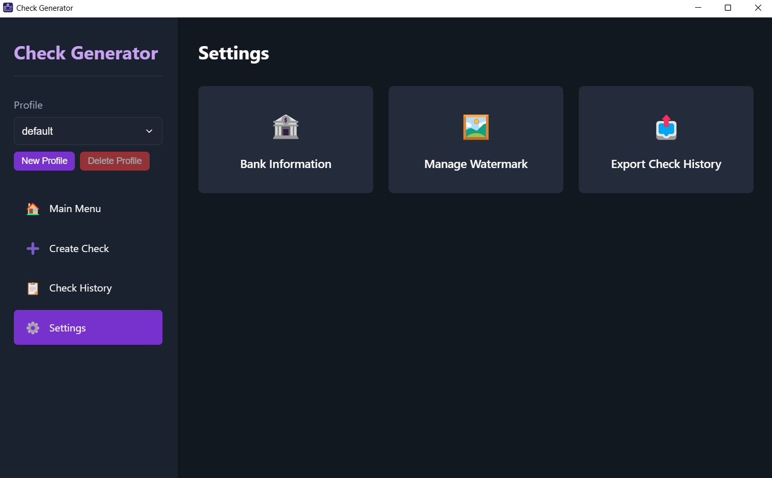 Check Generator Preview